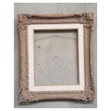 Vintage wood and gesso picture frame