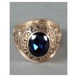 14k gold and sapphire Yale University (1966)