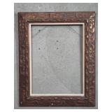 Vintage wood and gesso picture frame