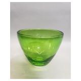 Gumps Mid-century Modern green glass bowl
