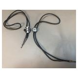 Pair of Native American style silver bolo ties