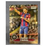 2024 Topps Chrome Lamine Yamal rookie soccer card
