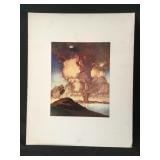 Maxfield Parrish ink stamped lithograph