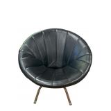 Mid-century moon chair & metal base