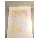 Salvador Dali signed colored etching titled