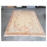 Vintage handmade floral rug