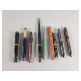 Group of vintage fountain pens