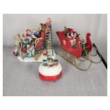 Vintage Christmas music boxes