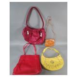 Group of leather and faux leather designer style