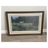 Framed pencil-signed Robert Bateman print