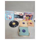 Group of LP, 45rpm, amd 78rpm records