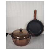 Vintage glass Corning Pyrex Vision cookware