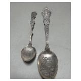 Pair of sterling silver spoons