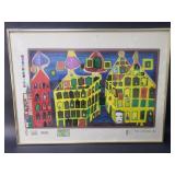 Friedensreich Hundertwasser screen print