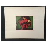 Maxfield Parrish ink stamped lithograph