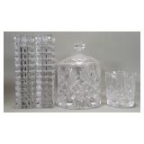 Waterford Whiskey tumbler, Mikasa candleholders