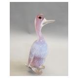 Unmarked Murano glass duck figurine