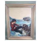 Signed William Yeakle oil on canvas painting