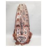 African wood tribal mask
