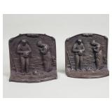 Vintage cast iron bookends