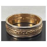 14k unmarked handmade gold ring