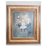 Victorian hand colored photograph