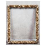 Rococo-style ornate giltwood and gesso picture