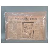 1933 Loa Angeles Times news paper