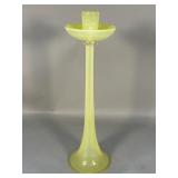 Vintage hand blown glass candlestick