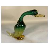 Vintage hand blown duck figure