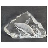 Mats Jonasson Mï¿½lerï¿½s whale crystal plaque