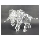 Swarovski Crystal mother elephant figurine