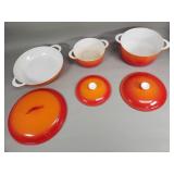 Descoware porcelain-enameled cast iron cookware