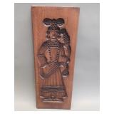 Vintage carved wood cookie mold