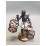 Petites Choses Nubian / Blackamoor bird seller