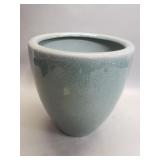 Crackle glass ceramic vase