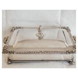 Antique silver plate British dish
