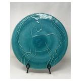 Eugene white Mid-century art Deco charger