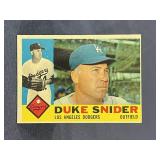 1960 Topps Duke Snider baseball card