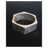 vintage modernist octagonal sterling silver