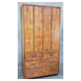 Artefacts by Henredon Mid-century oak armoire