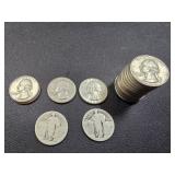 22 Standing Liberty and Washington silver quarter