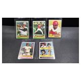 5 1976 Topps Superstar baseball player cards; #95