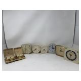 Group of 8 vintage alarm clocks