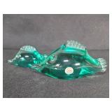 Pair of Ceska crystal fish figures