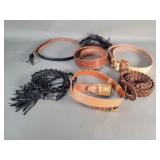 Group of designer style womens belts