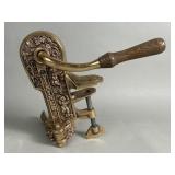 Vintner brass table mount corkscrew