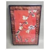 Vintage Chinese silk embroidered panel set