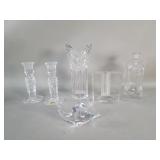 Group of crystal and glass