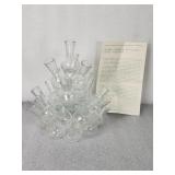 Vintage Floral Designs multi tier bud vase